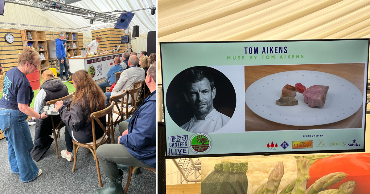 Tom Aikens at UCFF on the TSC Live stage
